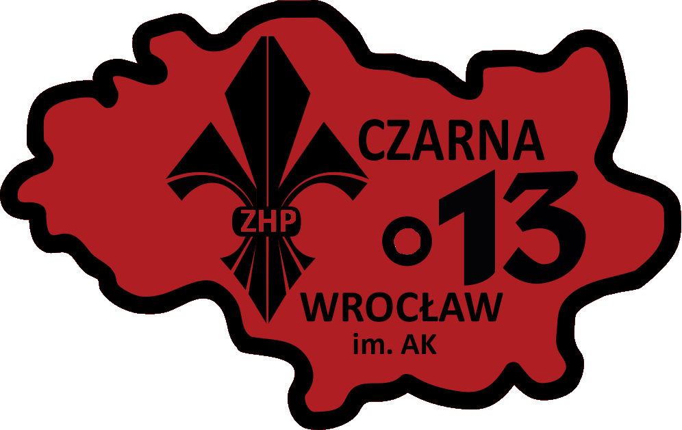 Logo ZHP Wrocławski Szczep Harcerski „Czarna 13” im. Armii Krajowej