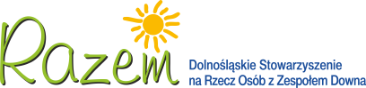 Logo Dolnośląskie Stowarzyszenie na Rzecz Osób z Zespołem Downa „Razem”